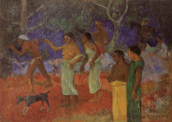 Paul Gauguin Scene from Tahitian Life